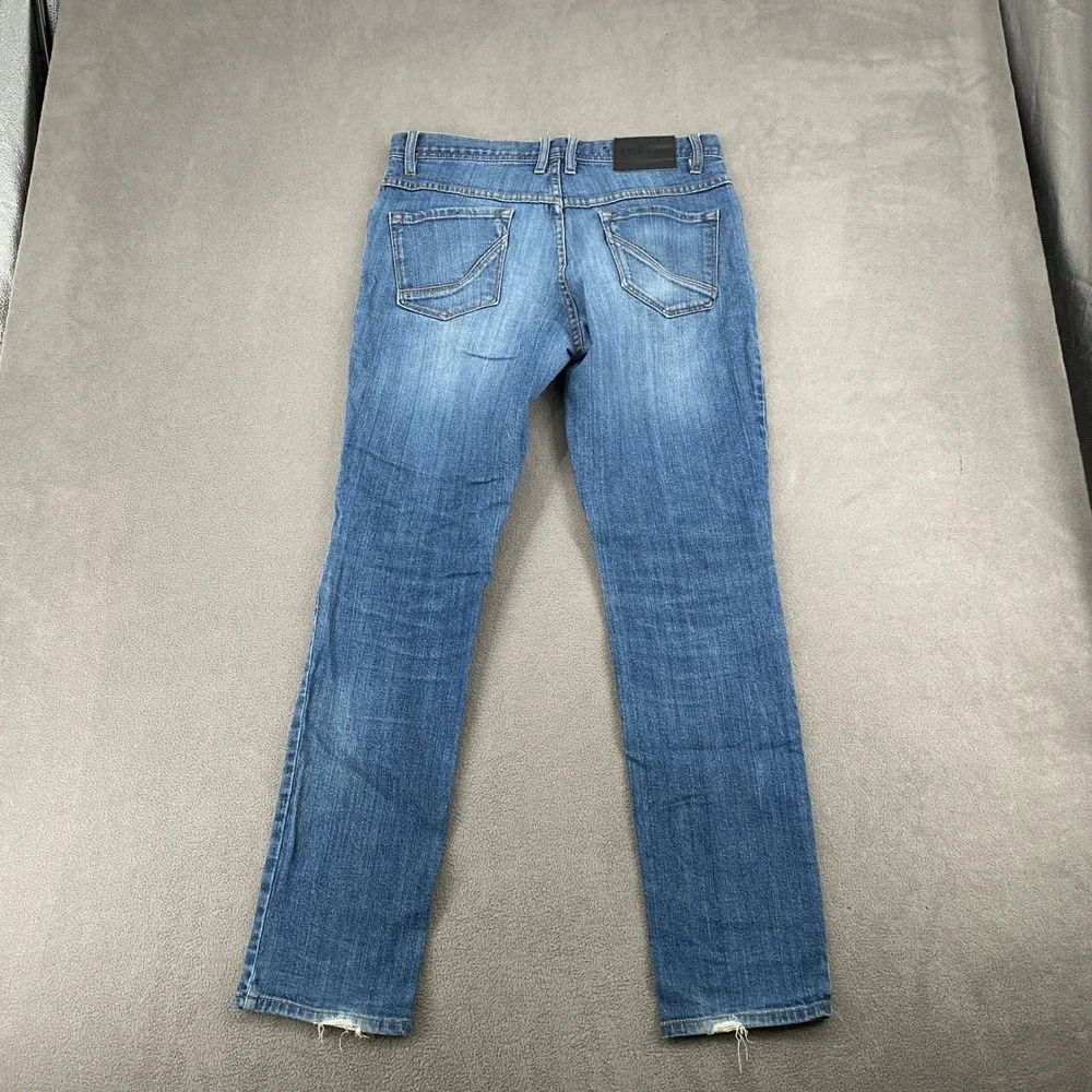 Empyre Mens Straight Leg Medium Wash Denim Jeans Blue Size 30